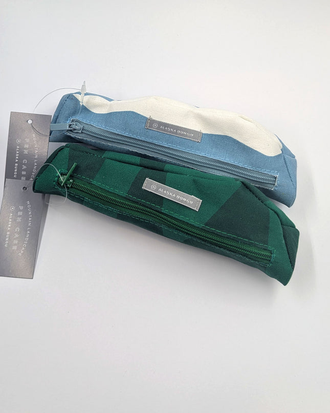 ELCOMMUN Mountain Landscape Series Pen Case green and blue