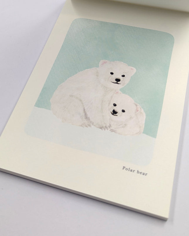 RYURYU Seasonal Postcard Memo Polar Bear