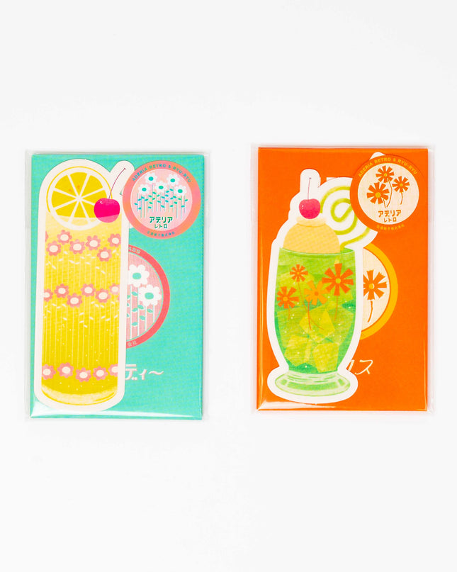 RYURYU Adelia Retro Mini Card Set - ZenPop Japan Stationery Store