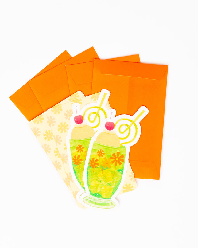RYURYU Adelia Retro Mini Card Set - ZenPop Japan Stationery Store