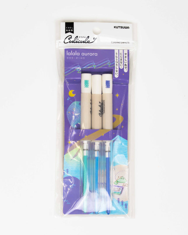 KUTSUWA Culicule Colored Pencil Aurora Pattern - ZenPop Japan Stationery Store
