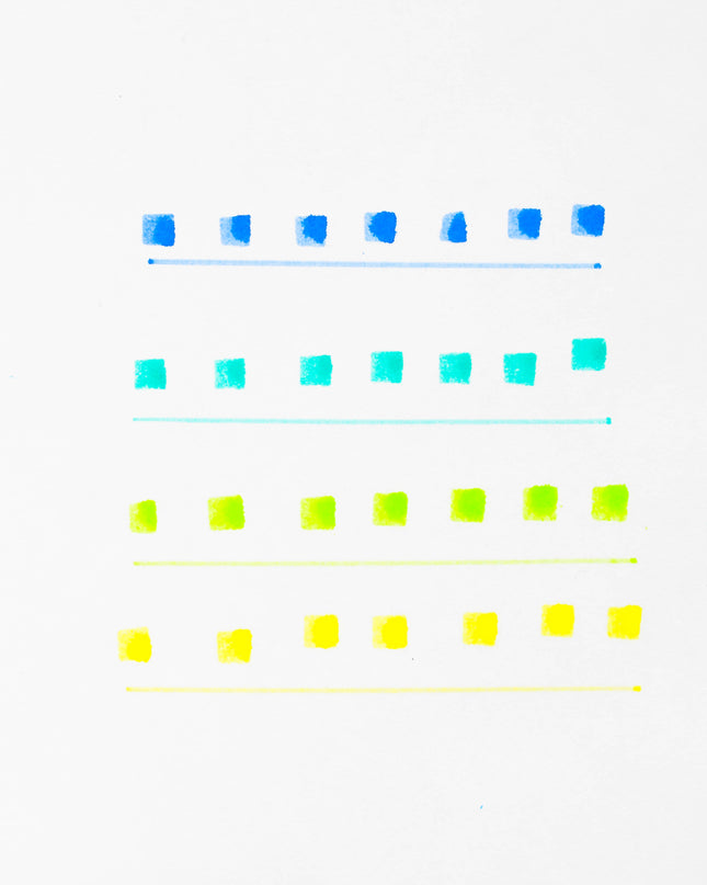 SUNSTAR Square Marker Dot E Pen 4pcs Set - ZenPop Japan Stationery Store