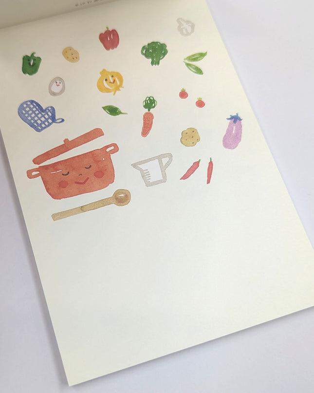 RYURYU Seasonal Postcard Memo biscuits back