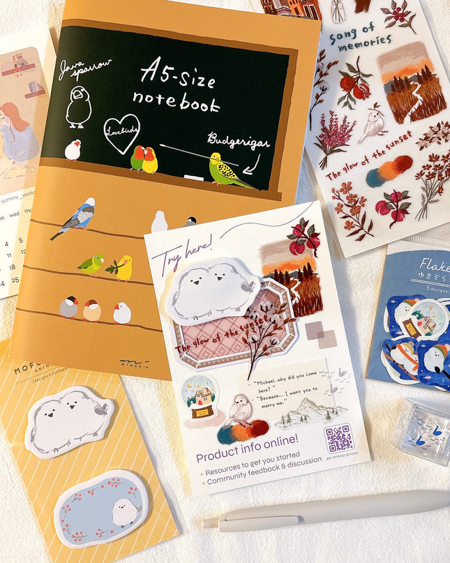 journaling with Twitter Winter stationery