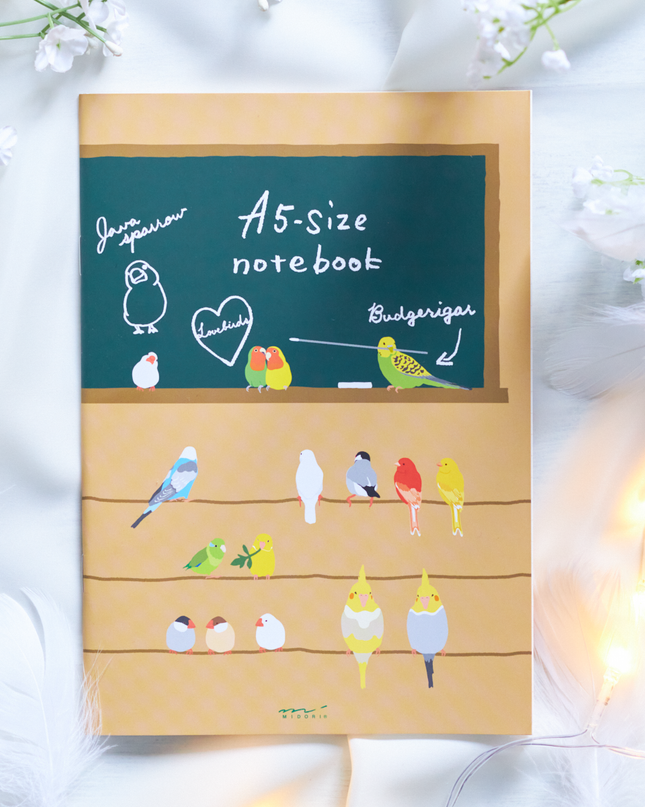 A5 Notebook Bird From Midori