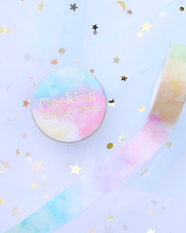 Tsutsumu - Glitter Pastel Rainbow Masking Tape