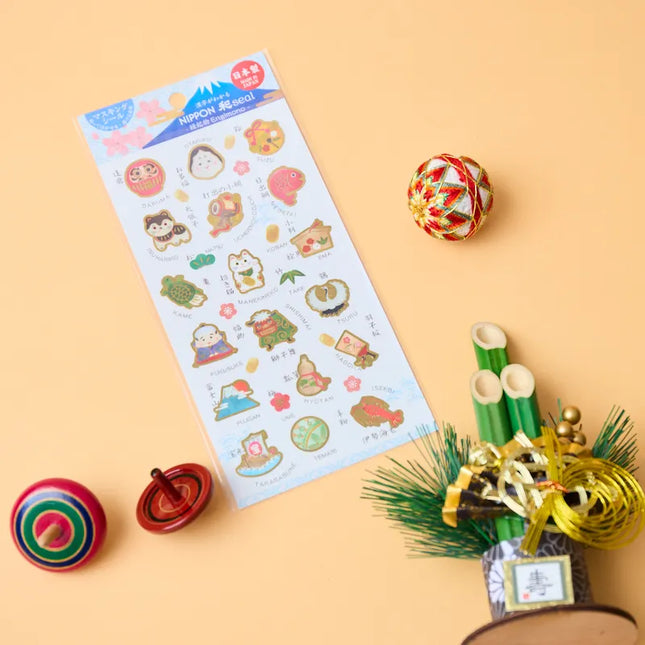 
Kamiiso Sansyo - Japan Engimono Masking Stickers