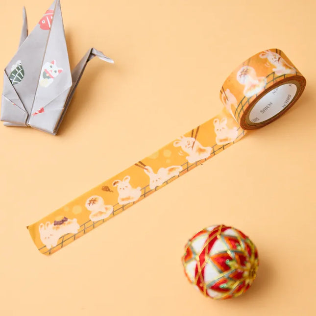 Kamiiso - Saien Mochi Rabbit Washi Tape