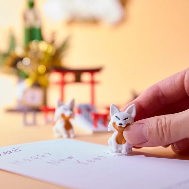 Iwako - Inari Fox Shrine Eraser Set