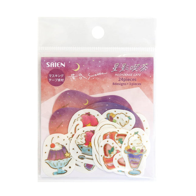 KAMIISO SANSYO - SAIEN Flake Stickers Starlight cafe