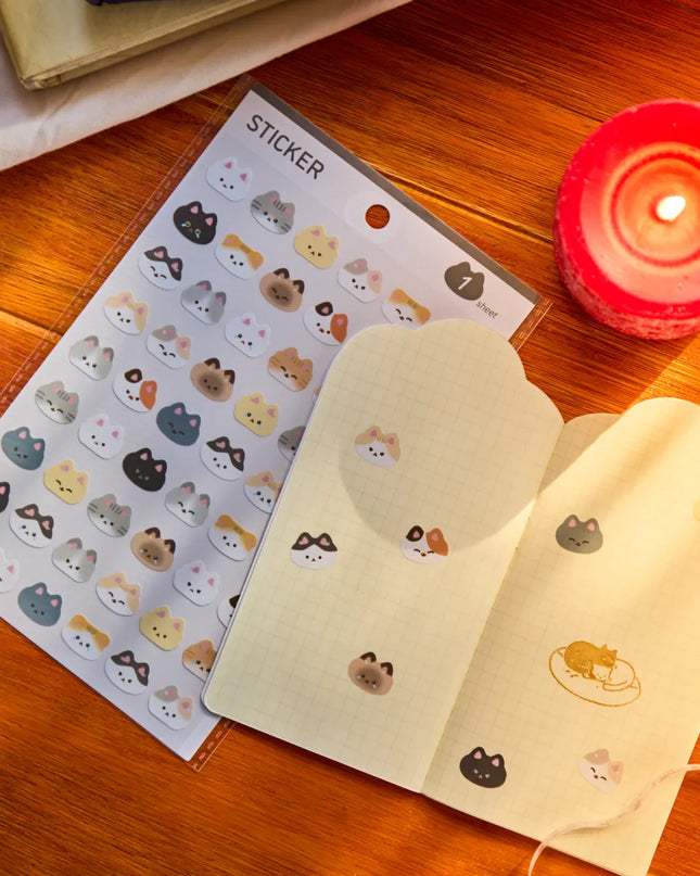 
Motobayashi - Design Paper Cat Stickers