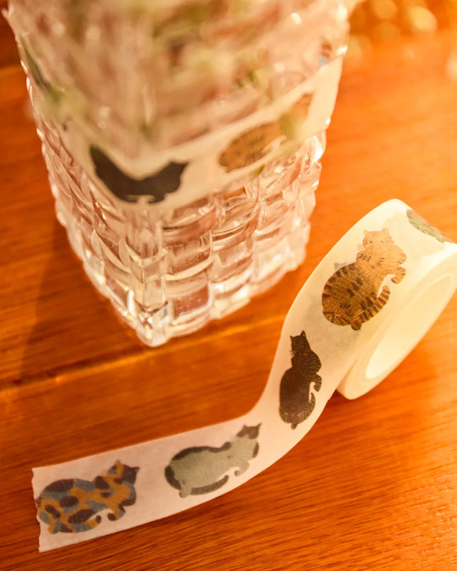 Katakata - Leisure Cat Washi Tape