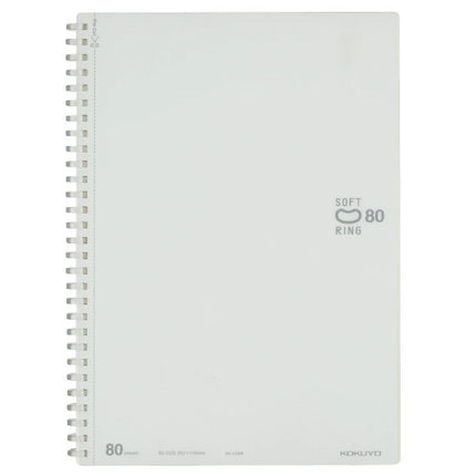 KOKUYO Soft Ring Colorful Notebook B5 – White (80 Sheets)