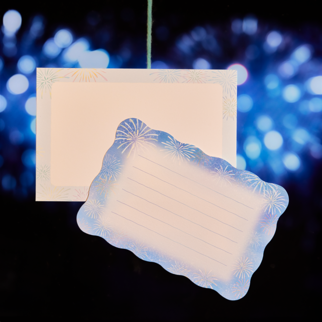 NB Mini Letter Summer Night Sky Fireworks | Mini Letter Set