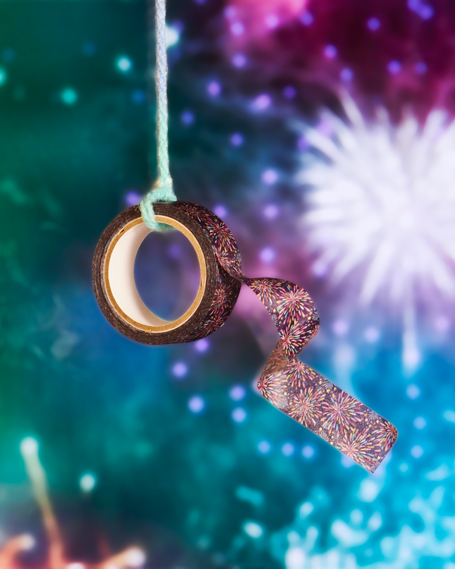 KAMIISO SANSYO Kimono Beauty Washi Tape – Dream Fireworks (15mm)