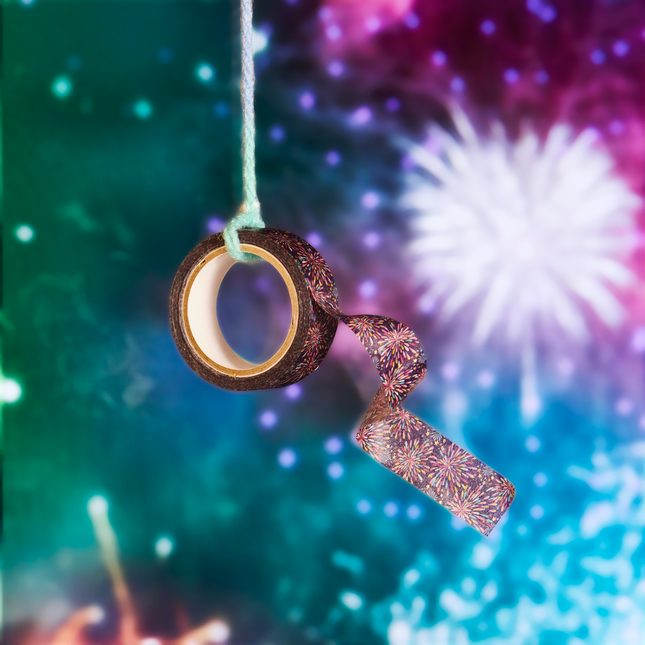 KAMIISO SANSYO Kimono Beauty Washi Tape – Dream Fireworks (15mm)