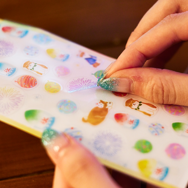 FURUKAWA SHIKO QS287 Clear Sticker Sheet – Shiba Inu & Festival