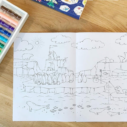 KOKUYO Coloring Book - Go Beyond the Lines examples