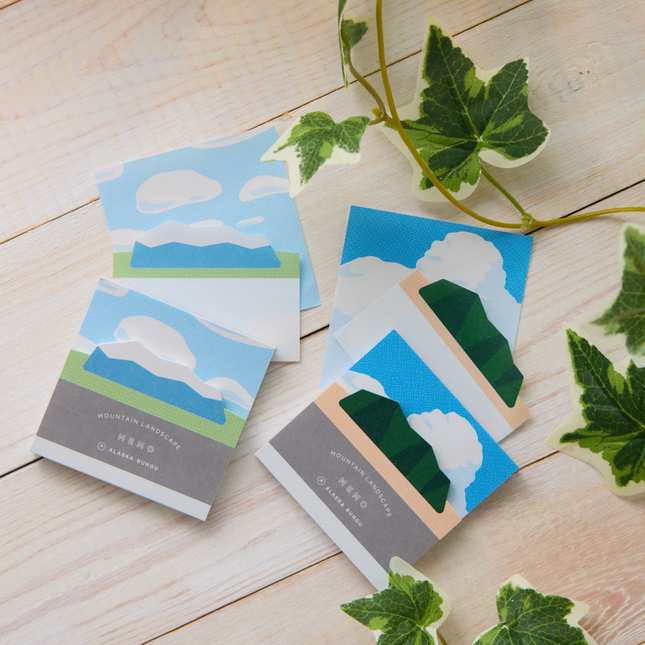 ElCommun- Mountain Landscape memo set