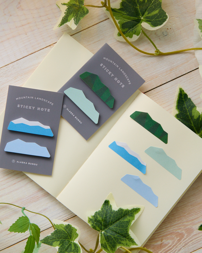 ElCommun- Mountain Landscape Die-cut Sticky Note