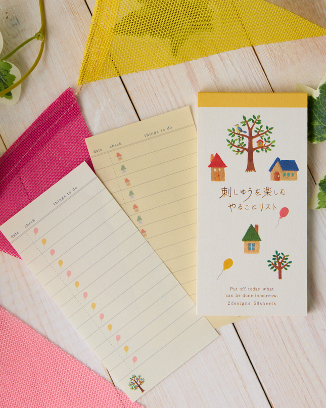 RyuRyu - Embroidery Enjoyment Series To-Do List (ToDo List Memo) Home