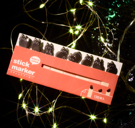 Mindwave - Black Cat Rectangle Sticky Note