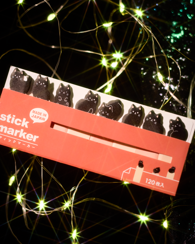 Mindwave - Black Cat Rectangle Sticky Note