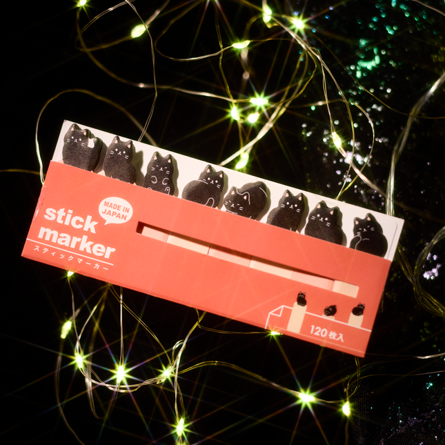 Mindwave - Black Cat Rectangle Sticky Note