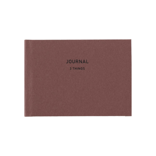 DAIGO Easy Journal – 3 Things (Palm Size) Red