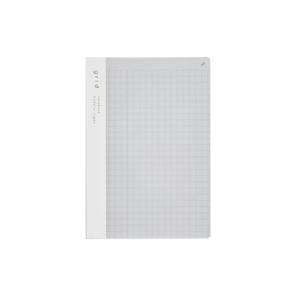 DAIGO isshoni. Number Notebook A6 – Grid White