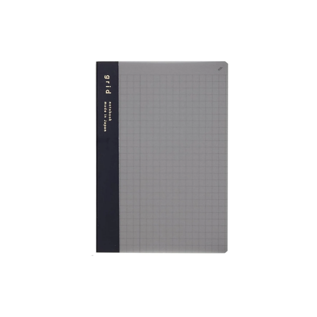 DAIGO isshoni. Number Notebook A6 – Grid Black