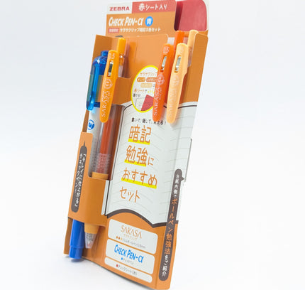 ZEBRA Checkpen α Sarasa Study Set Limited Edition