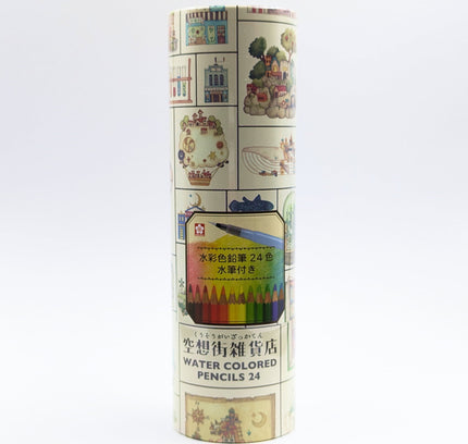 [Limited] SAKURA CRAYPAS The Fantasy Street Gallery Store Collaboration Watercolor Pencils 24 Colors