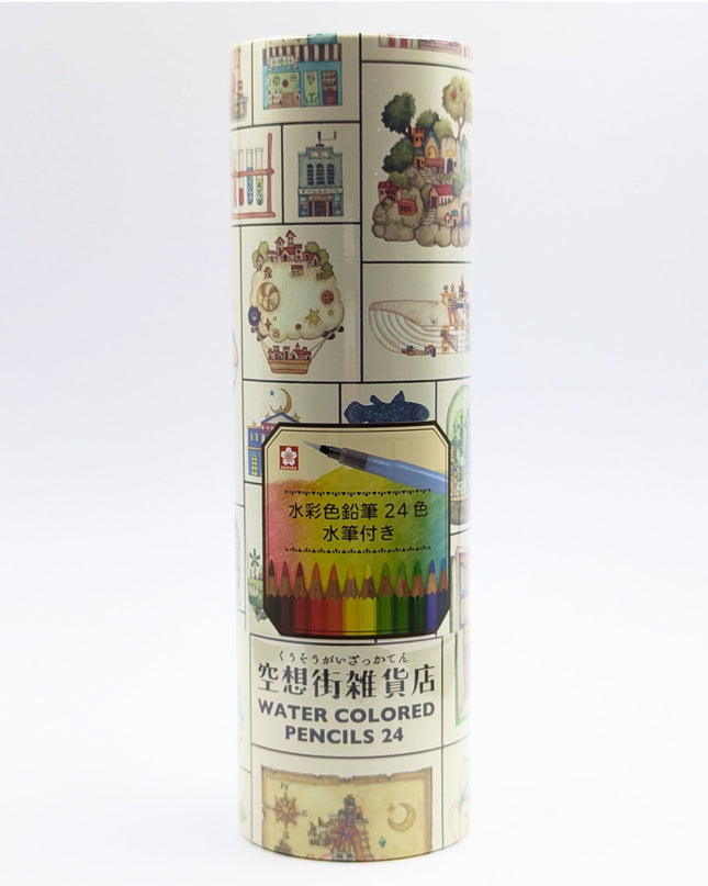 [Limited] SAKURA CRAYPAS The Fantasy Street Gallery Store Collaboration Watercolor Pencils 24 Colors