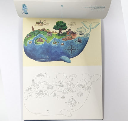 The Fantasy Street Gallery Store Collaboration Coloring Book postcard