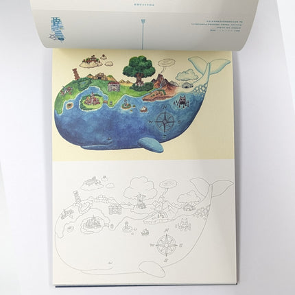 The Fantasy Street Gallery Store Collaboration Coloring Book postcard