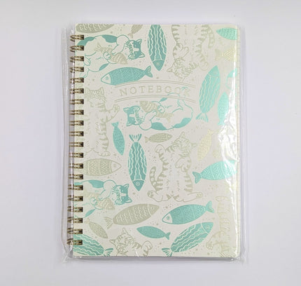 ROKKAKU Ring Notebook B6 cat and fish