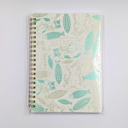 ROKKAKU Ring Notebook B6 cat and fish