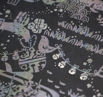 ROKKAKU x misuzu uta Plain Notebook A5 Whale Story close up