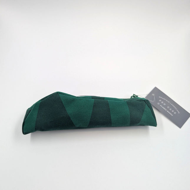 ELCOMMUN Mountain Landscape Series Pen Case green back