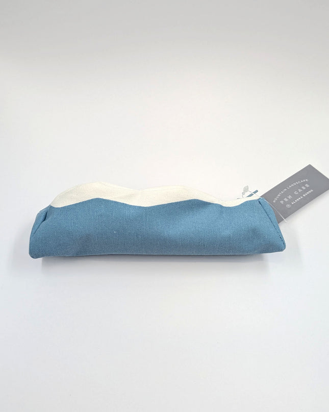 ELCOMMUN Mountain Landscape Series Pen Case blue back