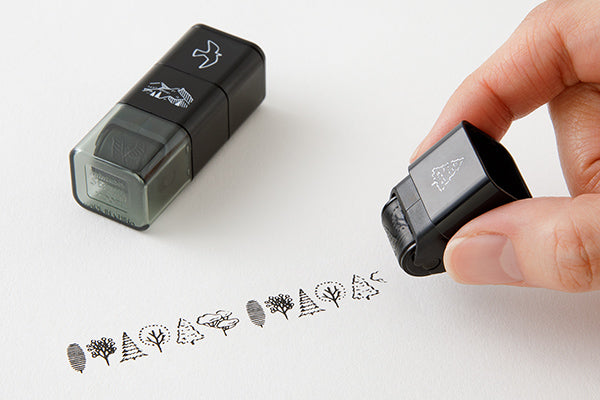 MIDORI Paintable Stamp Roller Mountains