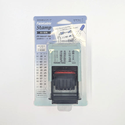 MIDORI Rotating Date Stamp Forest Animals