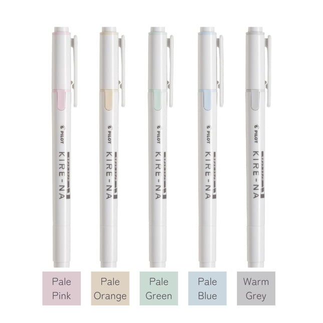 PILOT Kire-na 5 Colors Set (SKIW-1-5C) Pale Tone