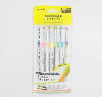 PILOT Kire-na Highlighter 5-Color Set Basic