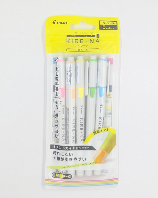 PILOT Kire-na Highlighter 5-Color Set Basic