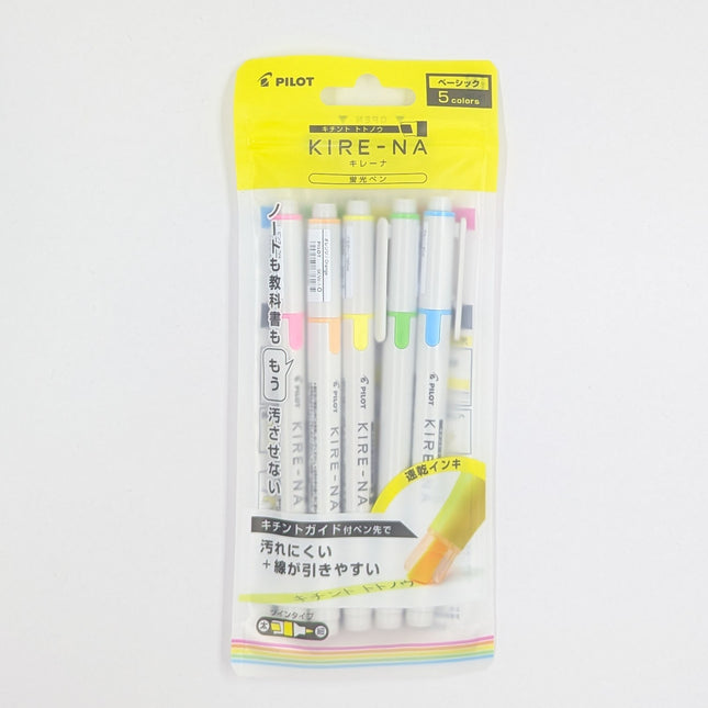PILOT Kire-na Highlighter 5-Color Set Basic