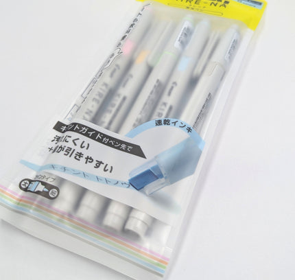 PILOT Kire-na Highlighter 5-Color Set Basic Pale Tone close up