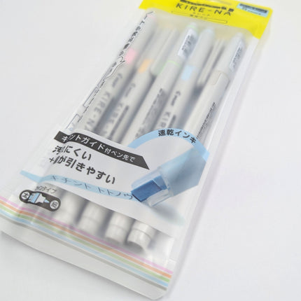 PILOT Kire-na Highlighter 5-Color Set Basic Pale Tone close up