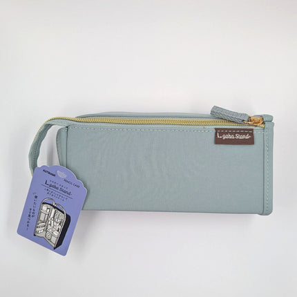 KUTSUWA Pen Case L gaba Stand Blue